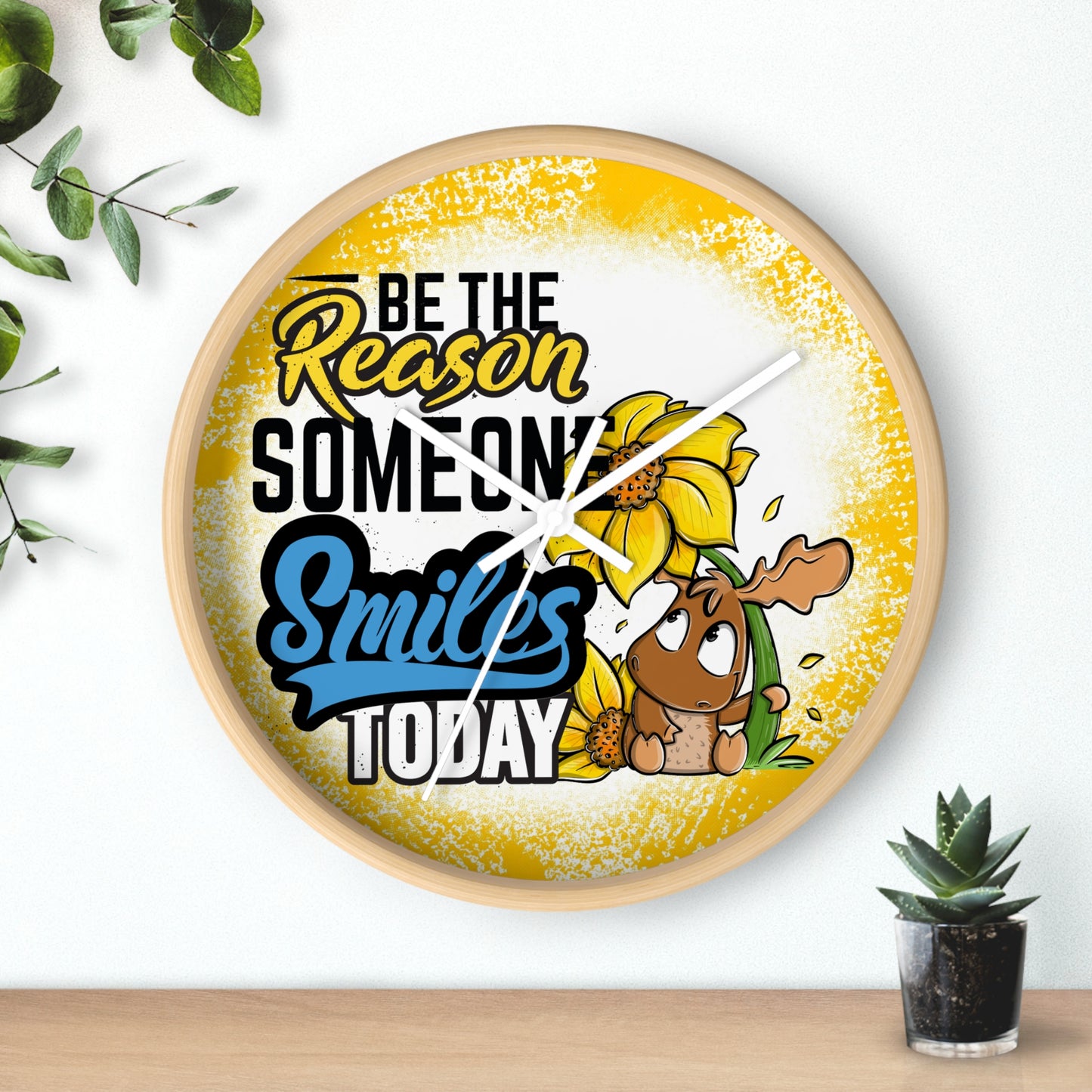 Smile every day Wall Clock