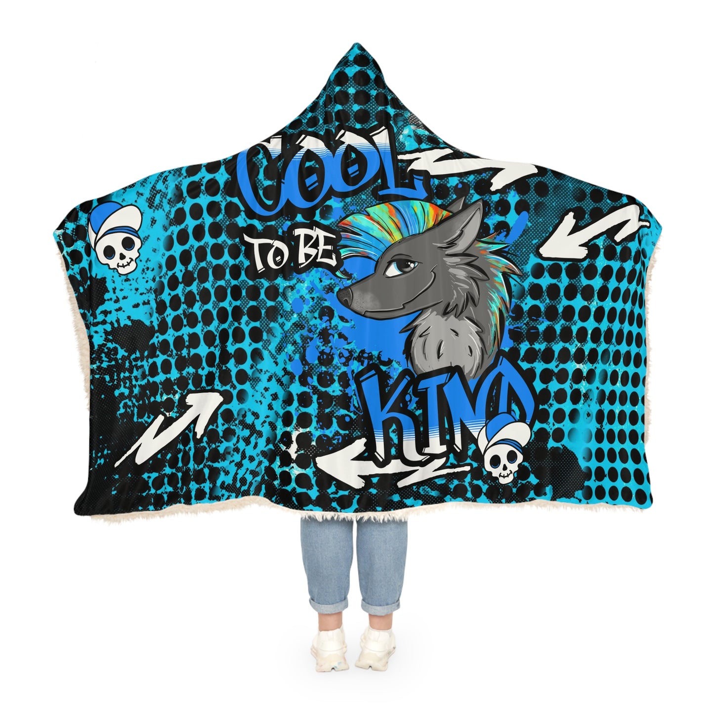 COOL TO BE KIND Snuggle Blanket blue