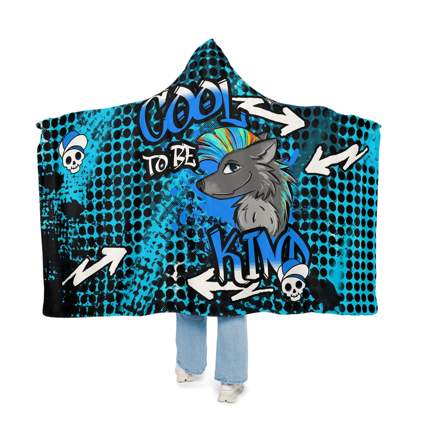 COOL TO BE KIND Snuggle Blanket blue