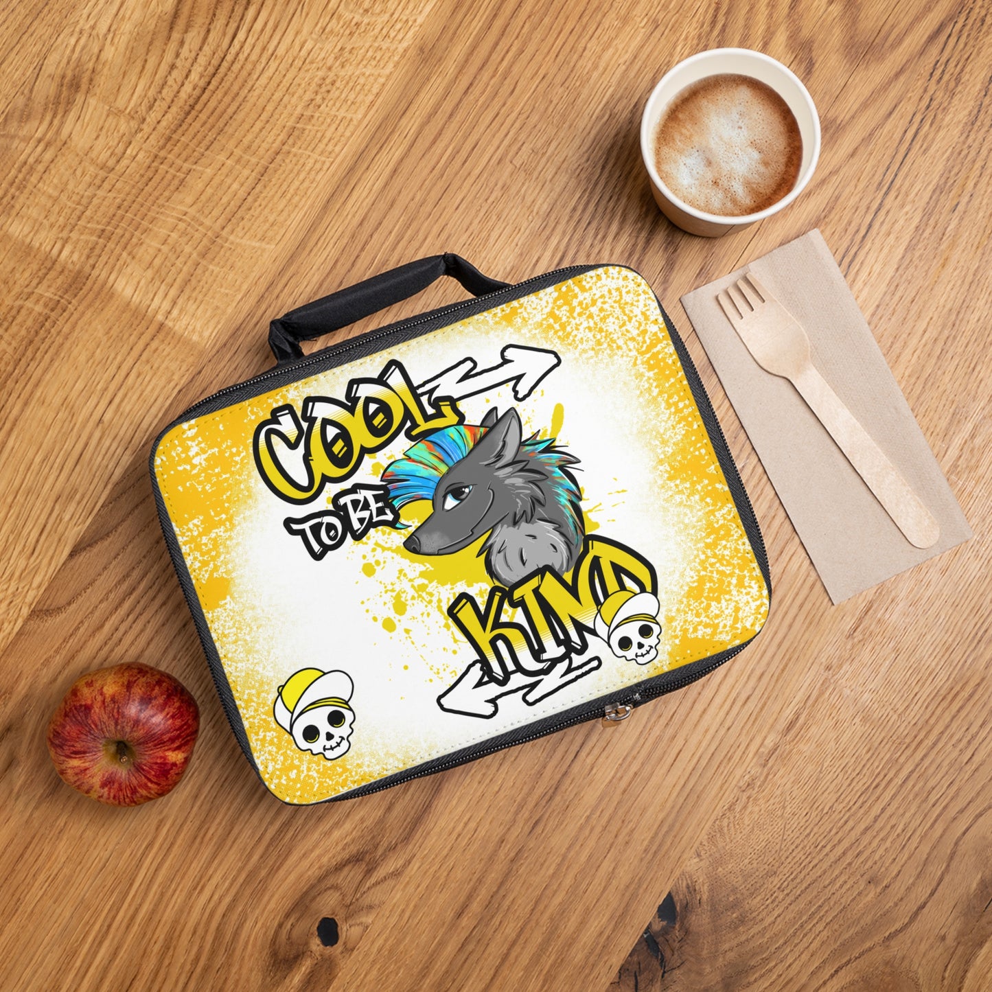 COOL TO BE KIND Lunch Bag yellow